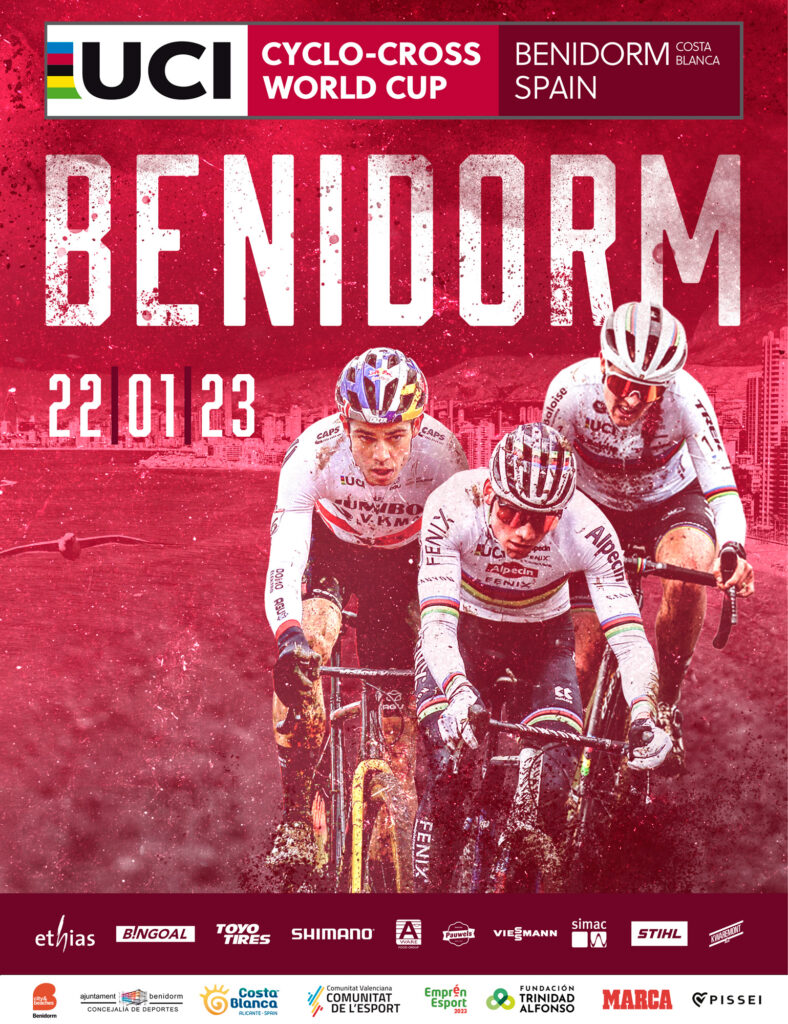 Cartel de la Copa del Mundo de Ciclocross UCI - Benidorm Costa Blanca 2023