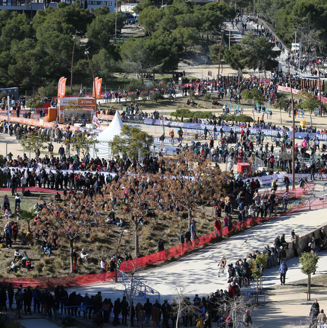 Vista del circuito de la edición 2023 de la Copa del Mundo de Ciclocross UCI - Benidorm Costa Blanca. Foto de BenidormCX / Álvaro García Herrero