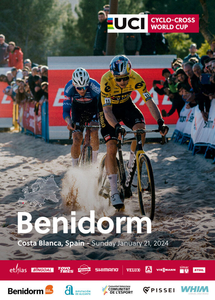 Cartel de la Copa del Mundo de Ciclocross UCI - Benidorm Costa Blanca 2024