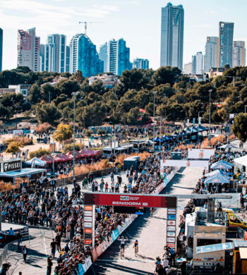 Panorámica de la Copa del Mundo de Ciclocross UCI - Benidorm Costa Blanca 2025. Foto de Sprint Cycling